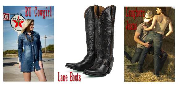 RU Cowgirl, Lane Boots, Longhorn Jeans